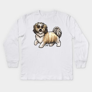 Dog - Shih Tzu - Gold Kids Long Sleeve T-Shirt